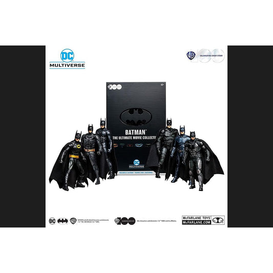 "Warner Bros. 100th Anniversary" [DC Multiverse] 7-inch Action Figure "Ultimate Movie Collection" Batman (6-pack)