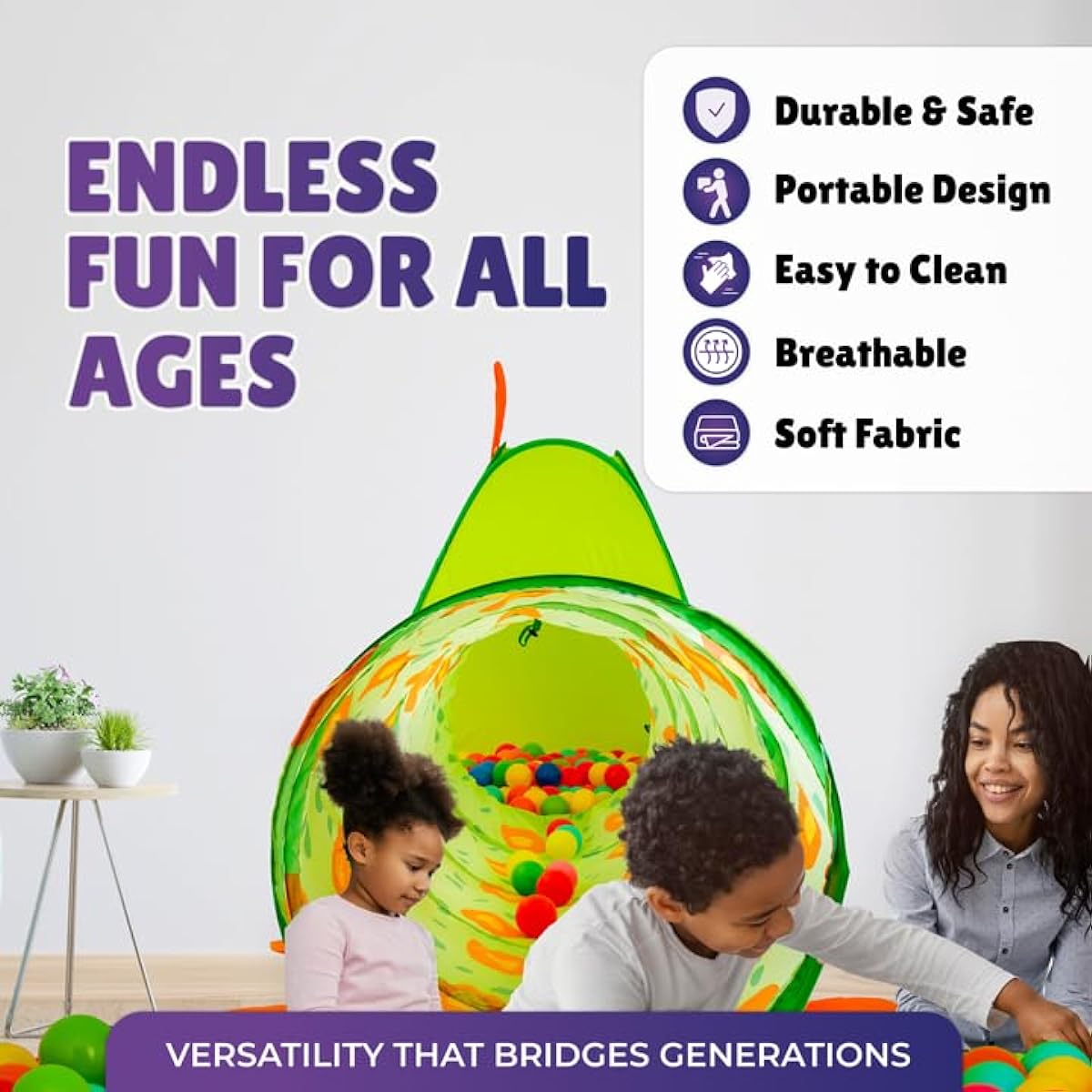 [Kiddey]Kiddey SALE!!! Caterpillar Play Tunnel and Tent Combo Kids Crawl and Exploration Discovery Station for [Parallel Import]