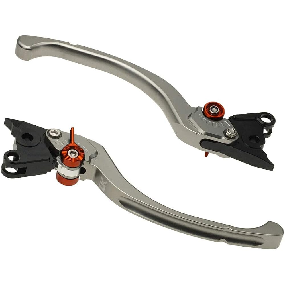 U-KANAYA Aluminum billet lever left and right set TYPE-T Lever: Titanium/Adjuster: Titanium Honda [CBR250R(11-)] [CB250R(18-)] [CBR400R(13-21)] [400X(13-21)] [ CB400F(13-)] [Monkey 125(18-)]