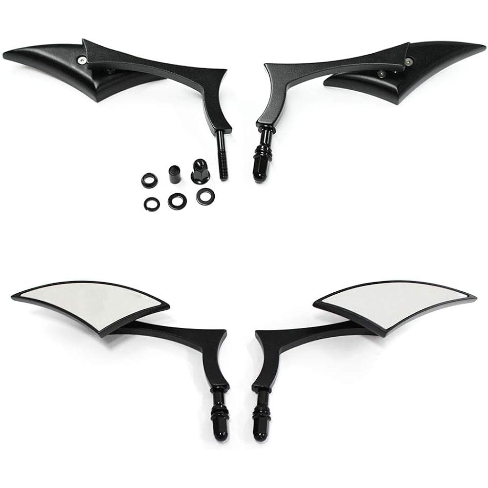 Motorcycle Black Blade Rear View Mirror for Harley Cruiser Bobber Chopper Sportster 883 1200