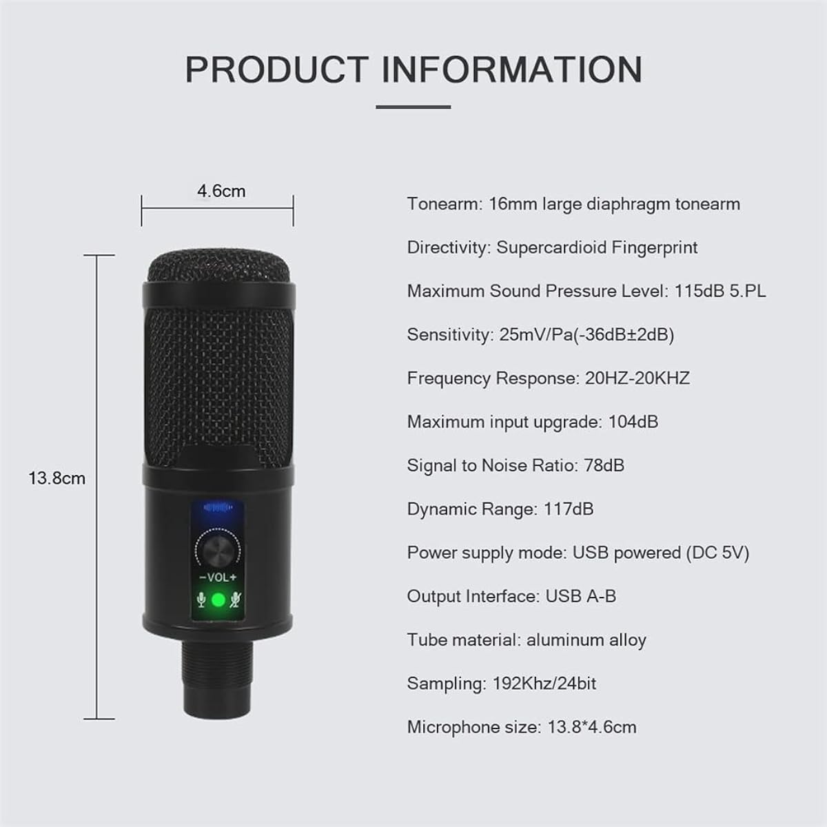 Recording RGB Condenser Microphone Suitable for Laptop Professional USB Microphone Gaming Live Broadcast PK BM800