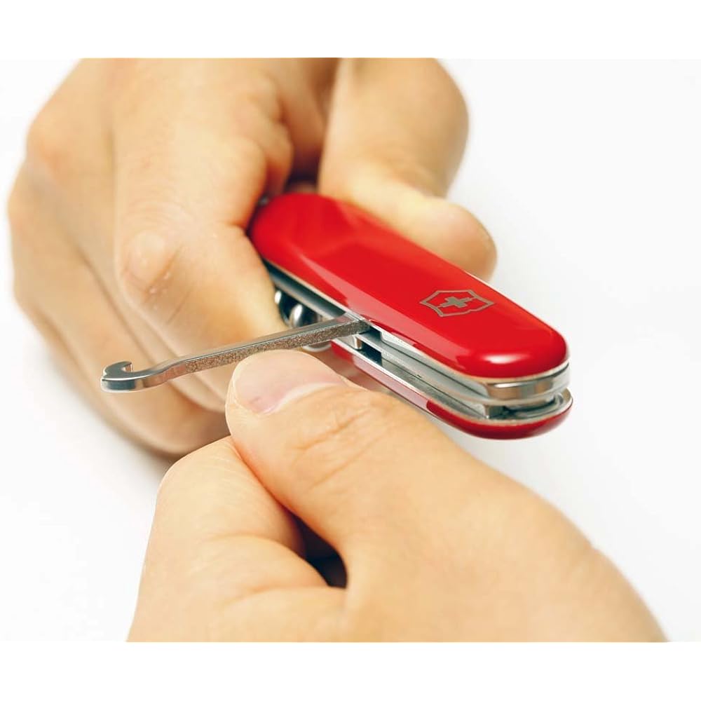 VICTORINOX Compact Red Swiss Army Knife Multifunctional Knife Camping Outdoor Wire Stripper Drawer Writing Instrument Ballpoint Pen Scissors Multi Hook with Nail File Swiss Made Multi Tool with 15 Functions [Domestic Genuine Product] 1.3405