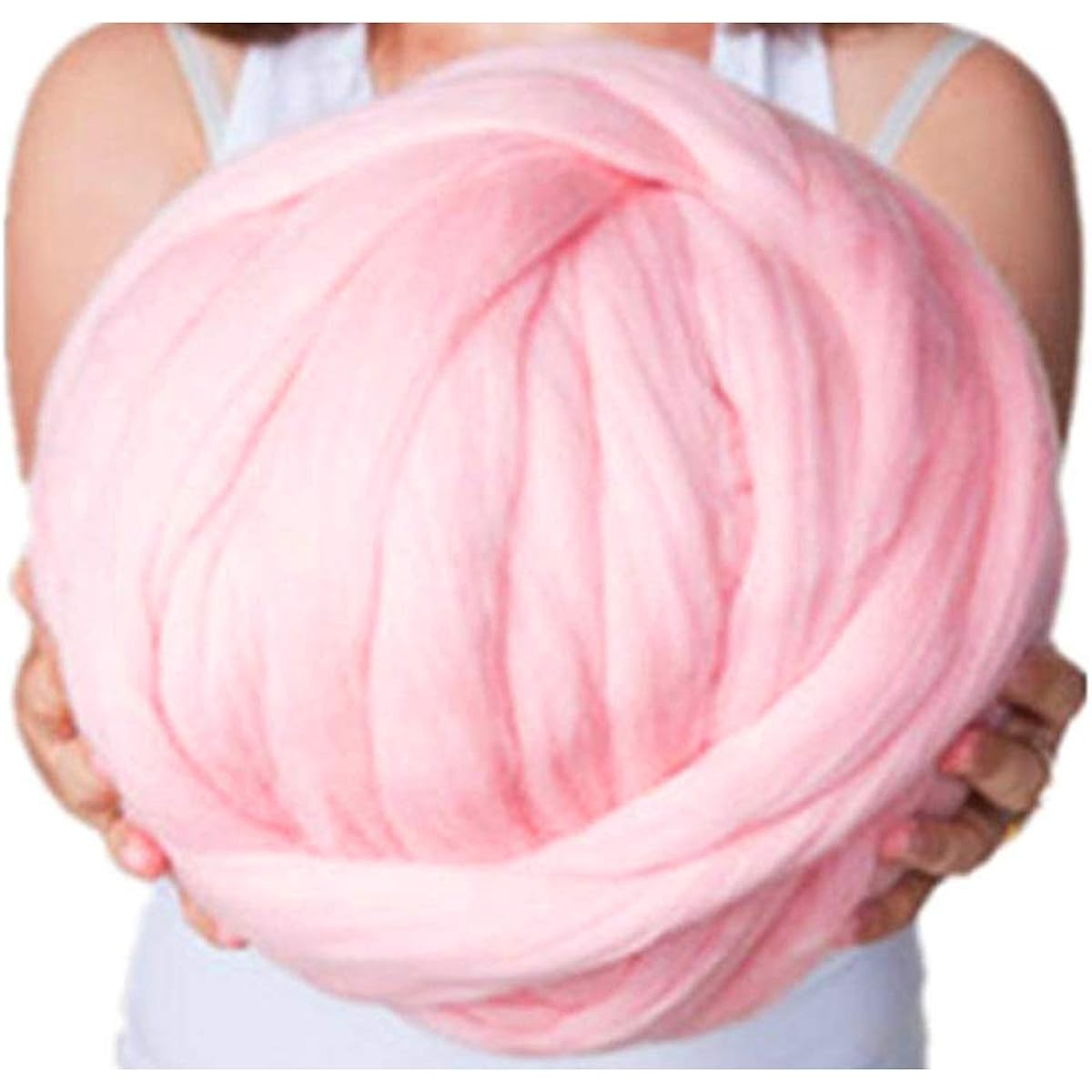 clootess Chunky Merino Wool Yarn Bulky Large Robe DIY Handmade Knit Blanket Throw 11 lbs Pink CL-yarn-Pink-11-4.98