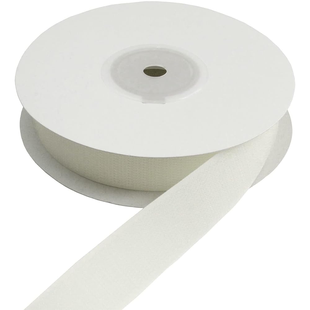 Nippon Himo Button Velcro Velcro Fastener A Male 25mm width x 25m roll White F11-BER25-25A-1