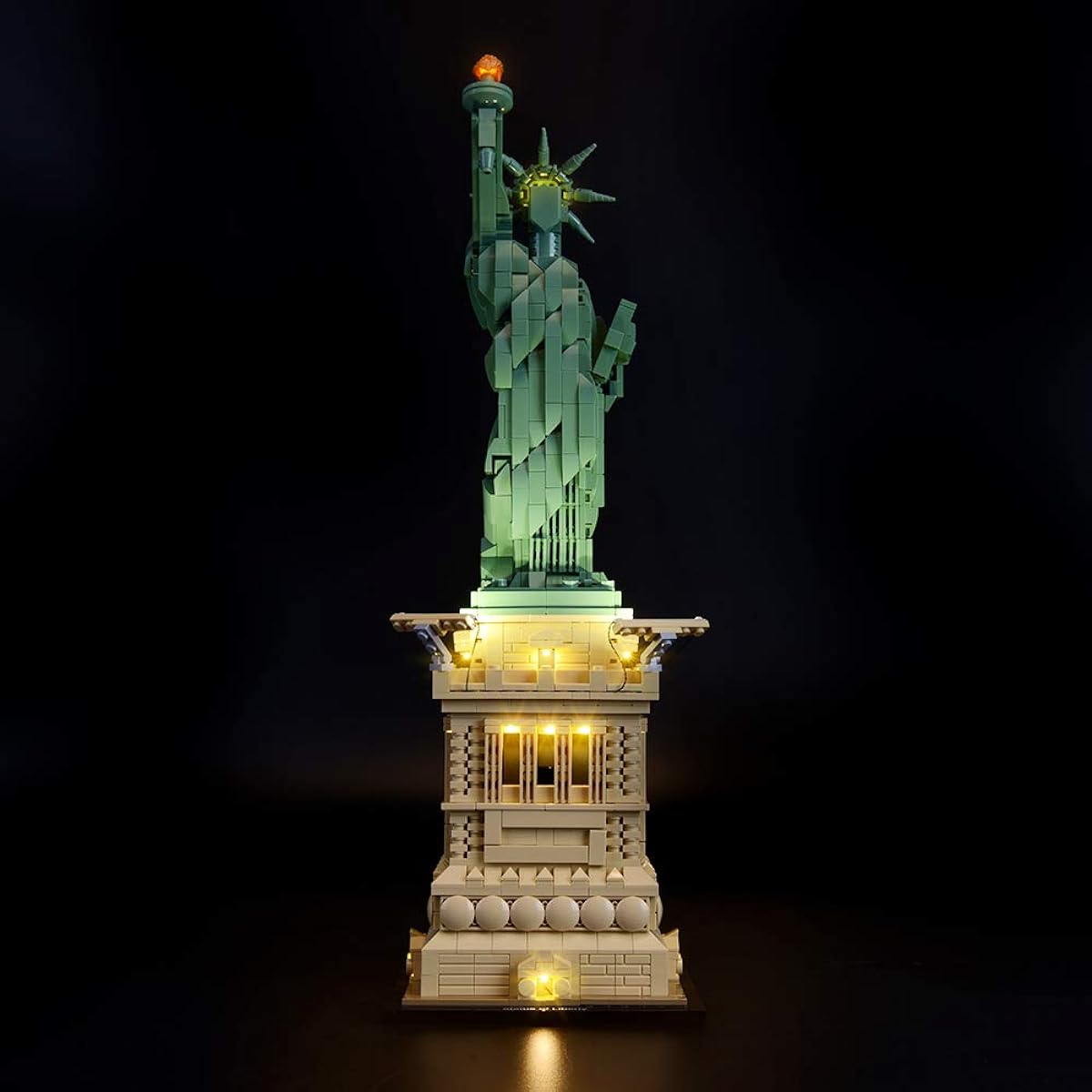 BRIKSMAX LED Lighting Kit Architecture Statue of Liberty - Compatible with Lego 21042 Building Blocks Model - Lego Set Not Included