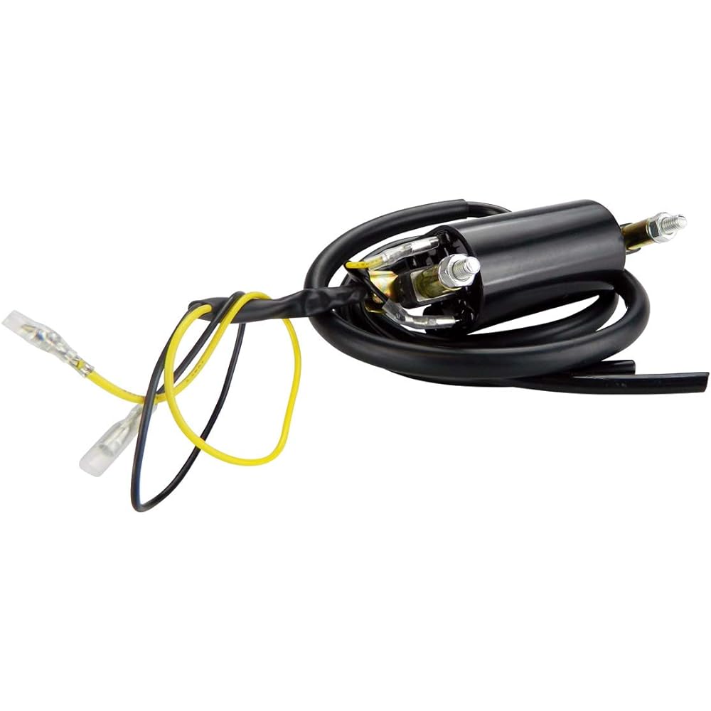 Pillar Type Electronic Ignition Conversion 1 Ohm Dual Lead 6 Volt External Ignition Coil Duel Lead 6 Volt Honda Kawasaki Suzuki Yamaha Norton BSA Triumph OEM Replacement Number 24-72454