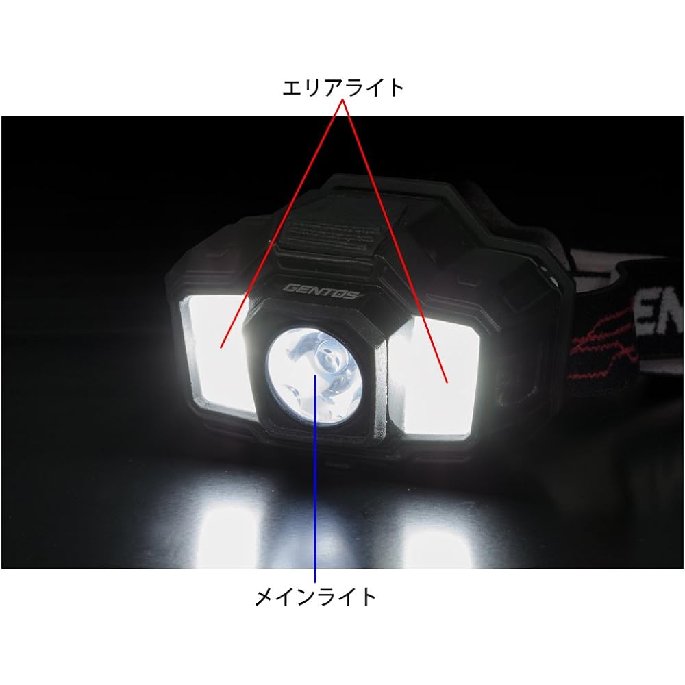 GENTOS LED headlight small rechargeable (dedicated rechargeable battery) 130~200 lumens GD-243D/GD-200R Climbing Fishing