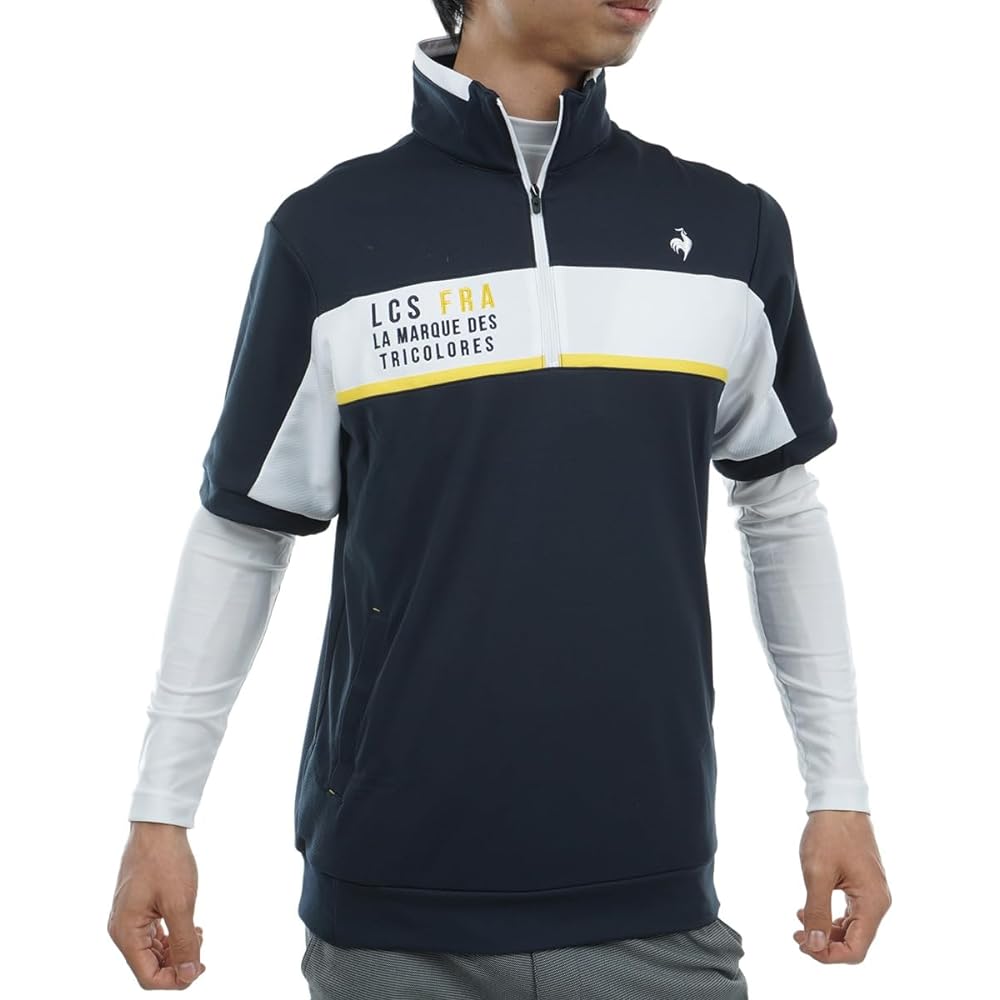 [Le Coq Sportif Golf] Cut and Sewn Inner Layering Midler Stretch Sweat Absorbent UPF50 Golf QGMWJL50W Men's