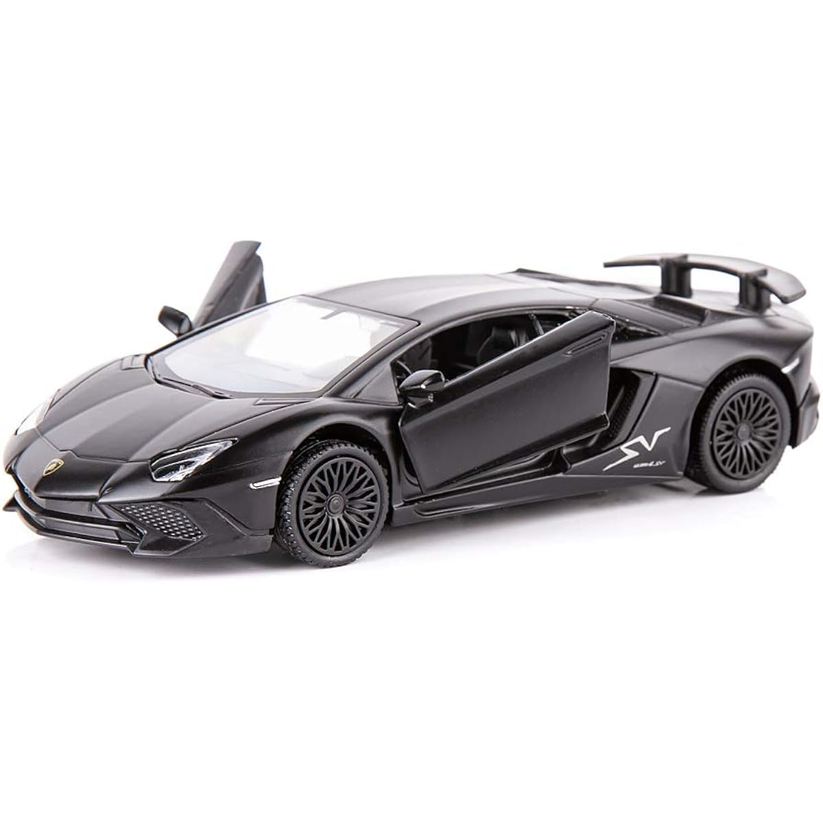 TGRCM-CZ 1/36 Scale Aventador LP700-4 Casting Car Model Zinc Alloy Toy Car Pull Back Vehicle for Toddlers Kids Boys Girls Gifts (Black)