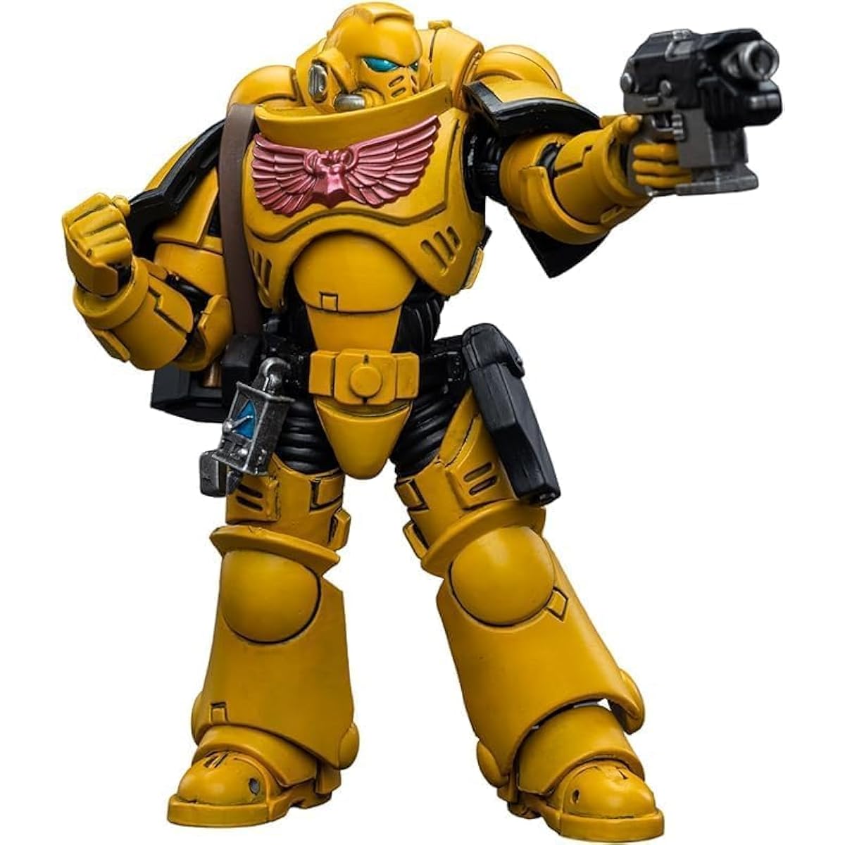 JoyToy 1/18 Warhammer 40,000 Action Figure Imperial Fist Intercircle Collection Model (4.2 inches)