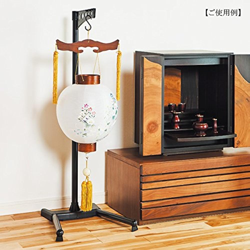 Kyoto Buddhist Altar Hayashi Bon Lantern Bon Lantern [PC Lantern Stand 200] ◆Height 150cm-200cm [Kyoto Buddhist Altar Hayashi Original Cross Set]