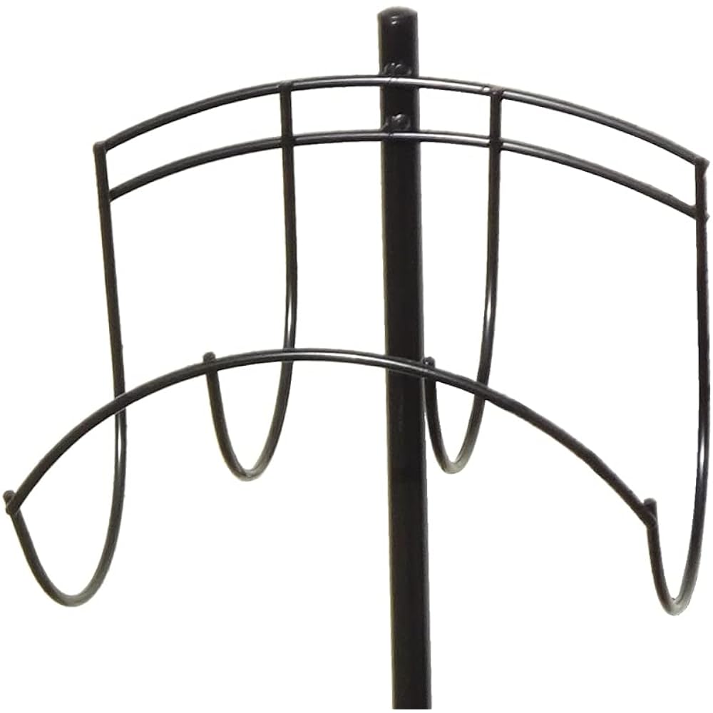 Hose Holder, Hose Stand, Iron, Freestanding, Made in Japan, Domestic Hose Hanger, Garden, Balcony, Gardening, Watering, Stylish, Kobayashi Hardware