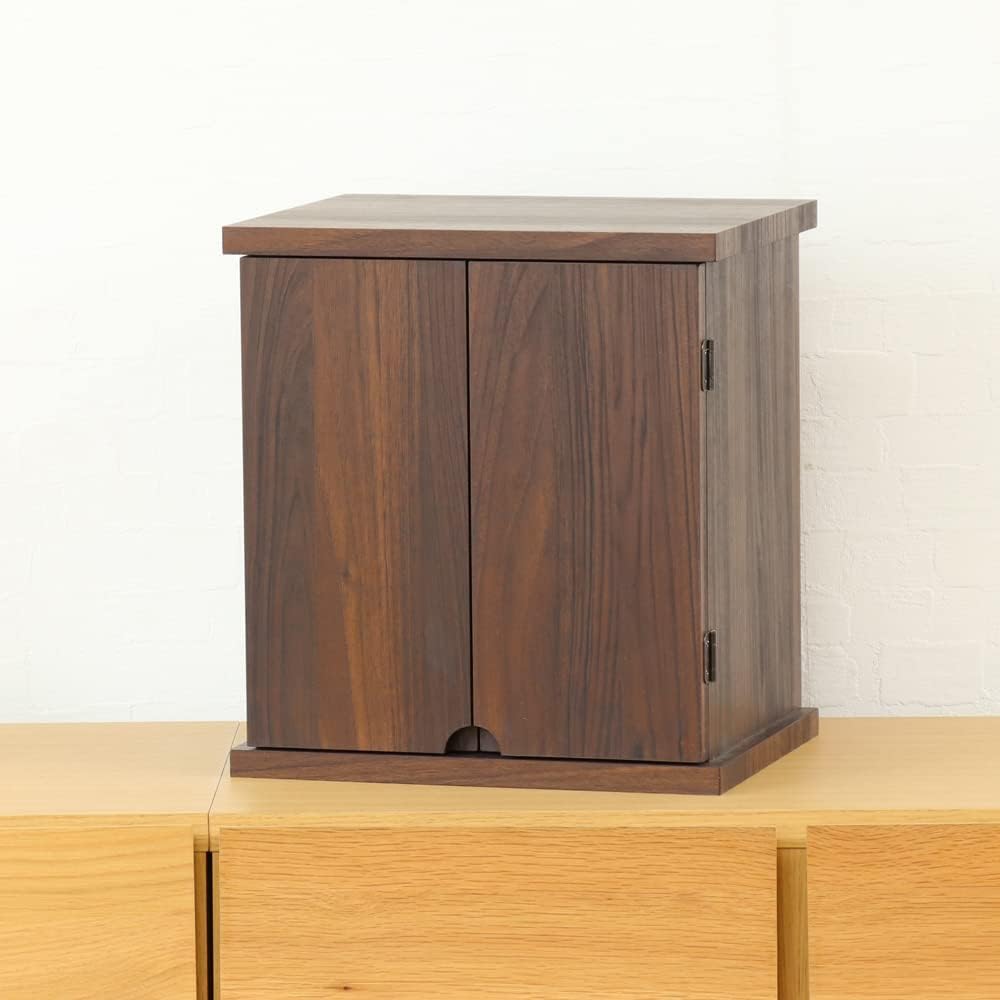 Mini Buddhist Altar "INORU" Walnut Color Pray Inoru Compact Memorial Service WN