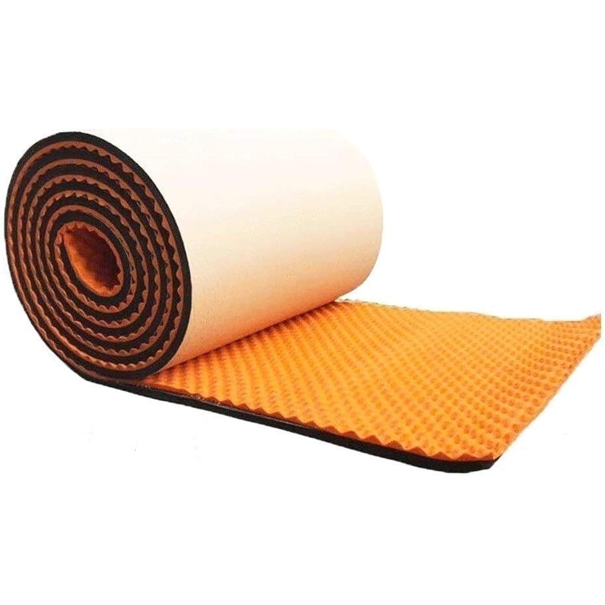 Sound-absorbing cotton, environmental protection noise reduction soundproof foam self-adhesive fireproof acoustic panel (yellow) (orange)