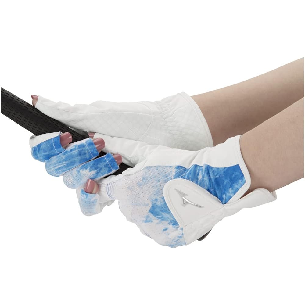 MIZUNO Golf Gloves Double Grip Cool Women's Flat side: Synthetic leather + silicone processing / Instep side: Synthetic leather + mesh (cool contact material)