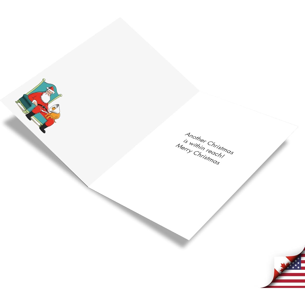 NobleWorks Funny Christmas Greeting Cards with Envelopes Humorous Holiday Box for Men and Women (1 Design, 12 Cards) - Corn Dog C3409XSG-B12x1