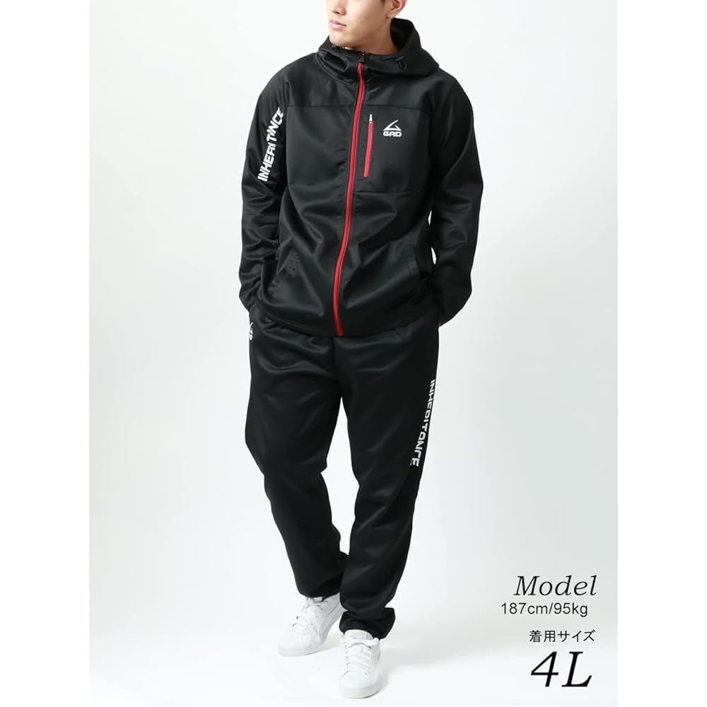 [Soleil Doll] Jersey Men's Top and Bottom Set Training Wear Running Wear Father's Day M L LL 3L 4L 5L Gift Parka Long Pants