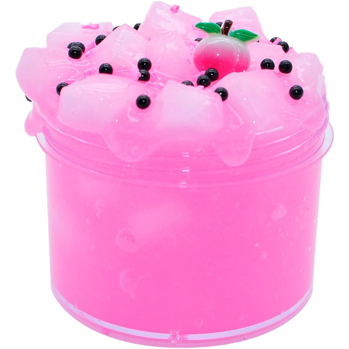 Pink Jelly Cube Slime,Soft Jelly Clay Slime Sugar Blitz for Girls Boys,Pink Conton Candy Slime Kit Party Favors(12oz)
