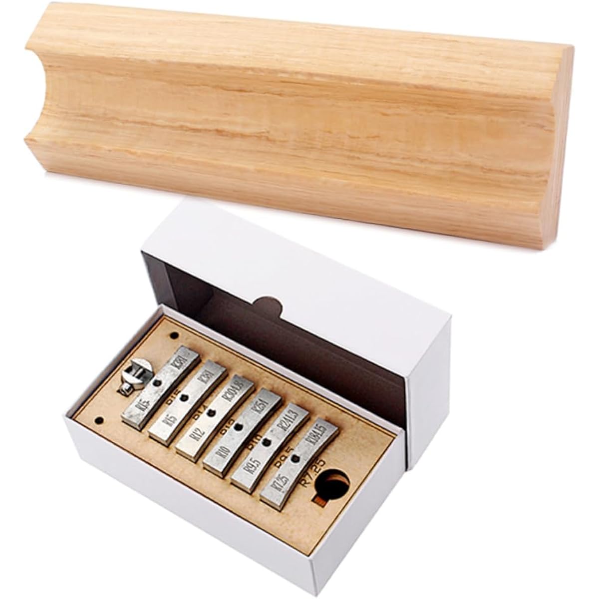 SWOOMEY 13pcs Fret Crowning File Tool Guitar Neck Stand Leveler Tool Acoustic Guitar Press Cowl Insert Glue Tool Press
