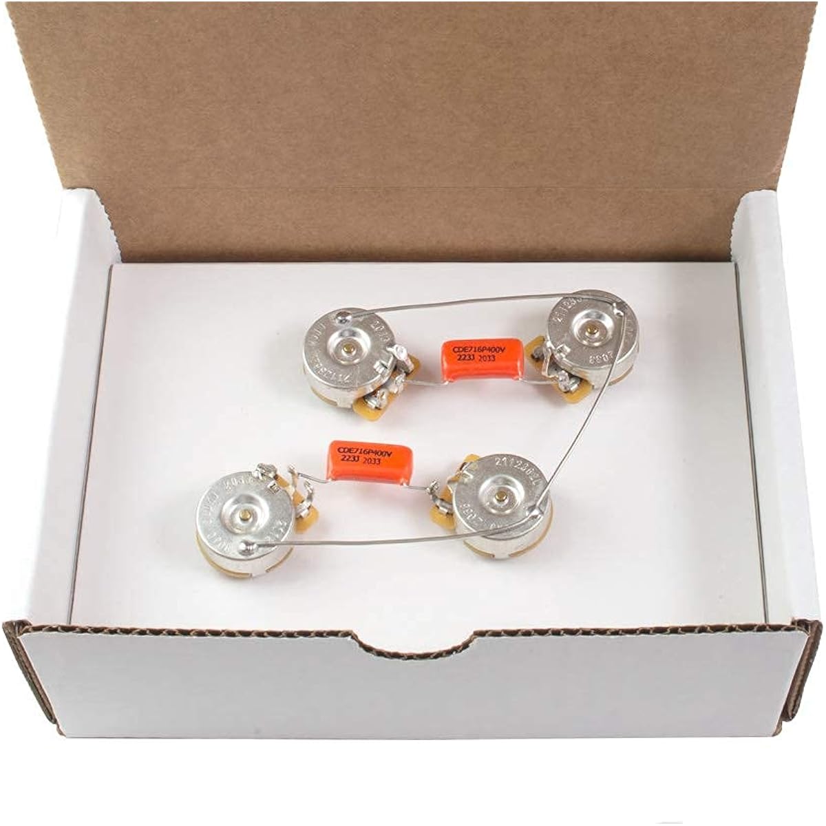 Les Paul Harness with Switchcraft Toggle CTS 500K Pot & .022 Orange Drop Cap