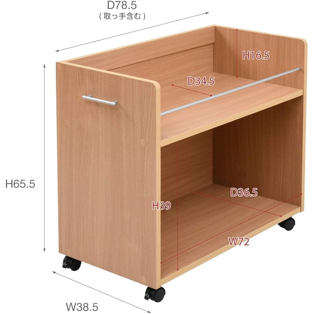 JK Plan Closet Storage Rack Set of 2 Width 38 Depth 78 Wagon Closet with Casters SGT-0131-WH
