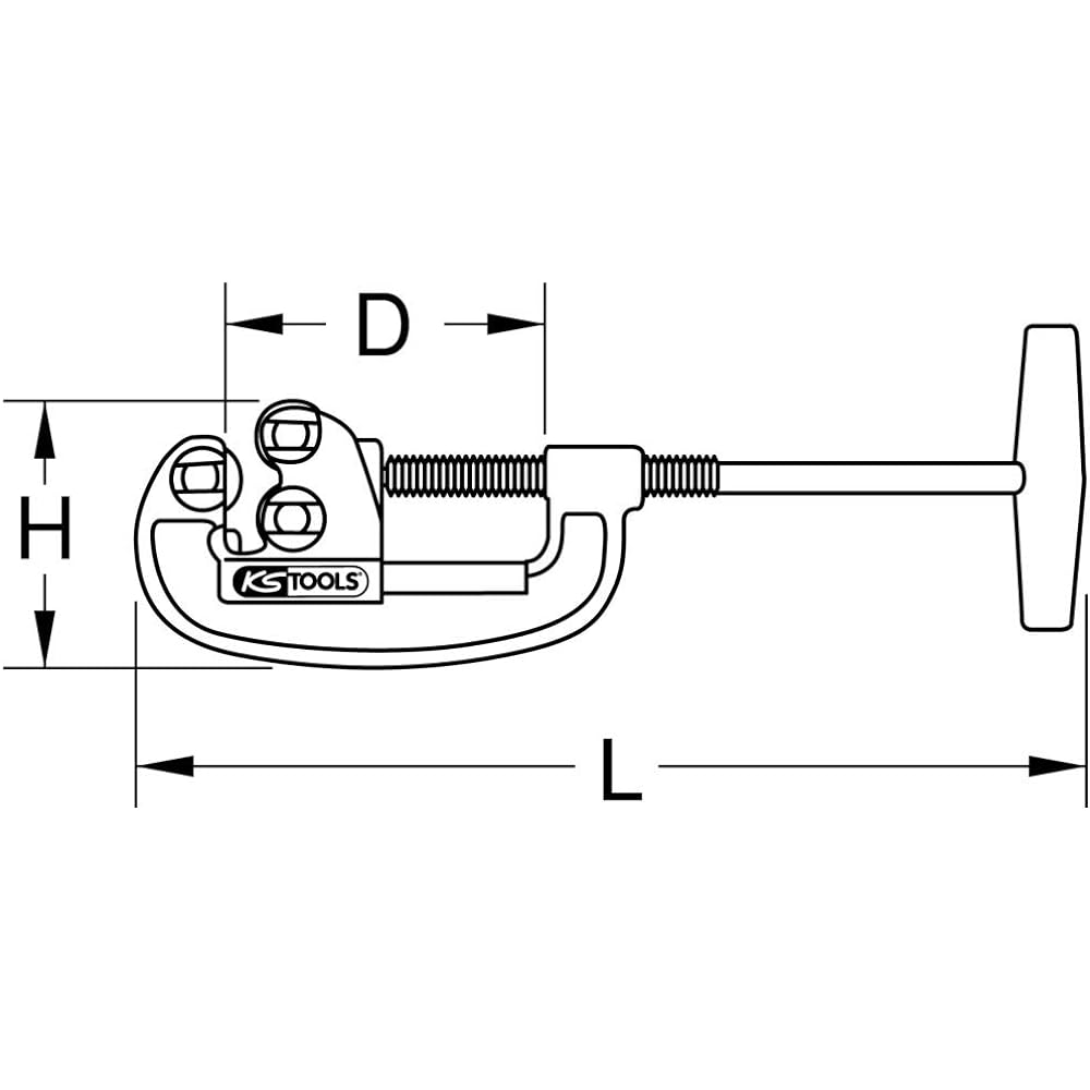 KS TOOLS Stainless Steel Pipe Cutter 1/8"-1.1/4" STAINLESS STEEL Steel pipe cutter 1/8"-1.1/4" 110.1014I