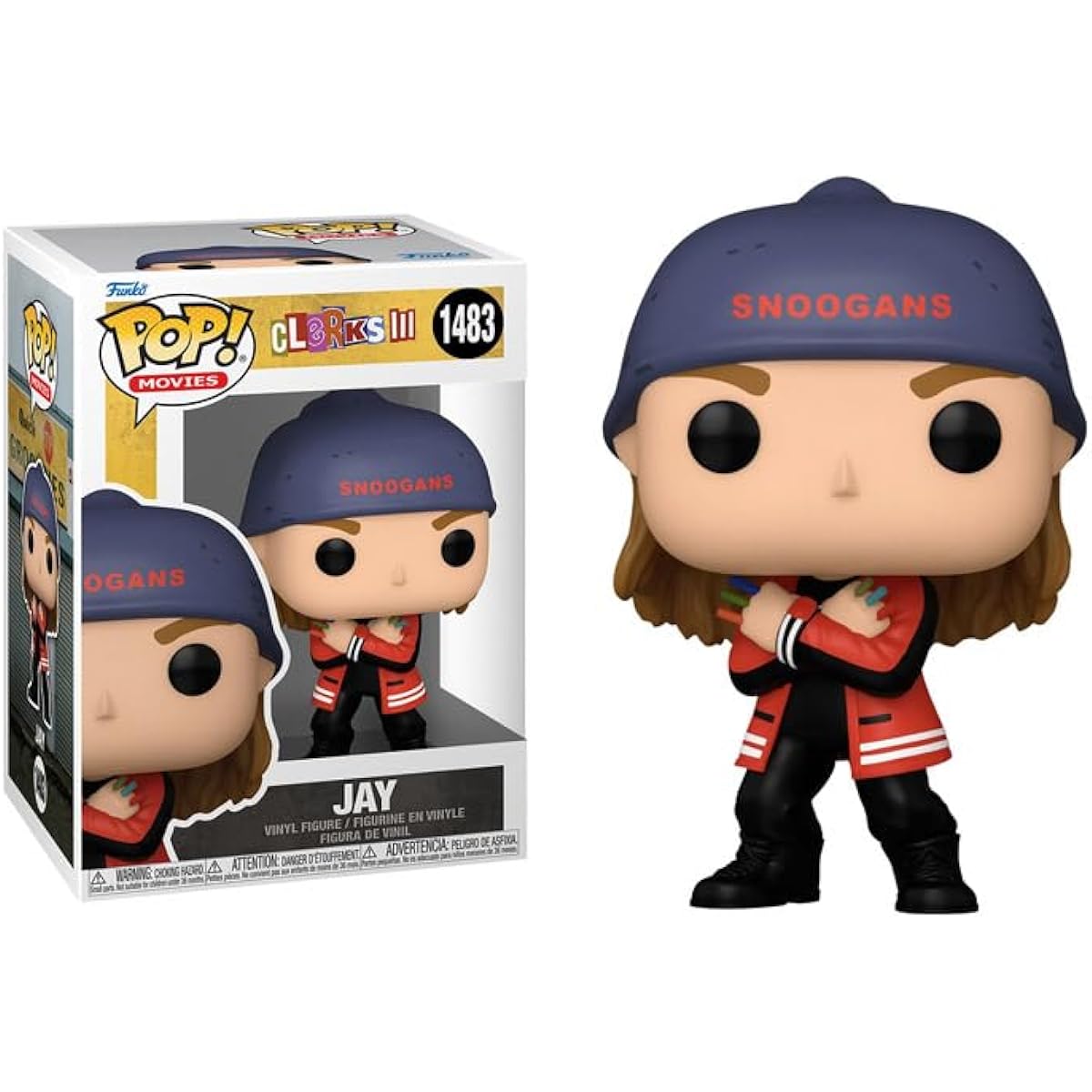 POP Movies: Clerks 3 - Jay Funko Vinyl Figure (with Compatible Box Protector Case) Multicolor 3.75"