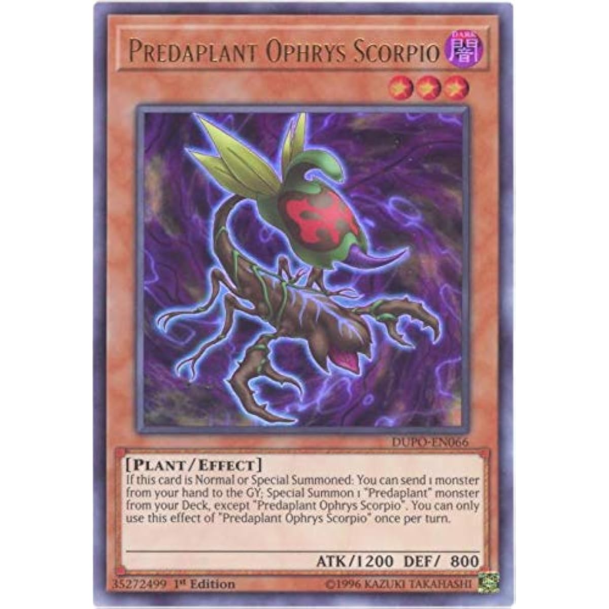 Predator Plant Ophrys Scorpio - DUPO-EN066 - Ultra Rare - Unlimited Edition