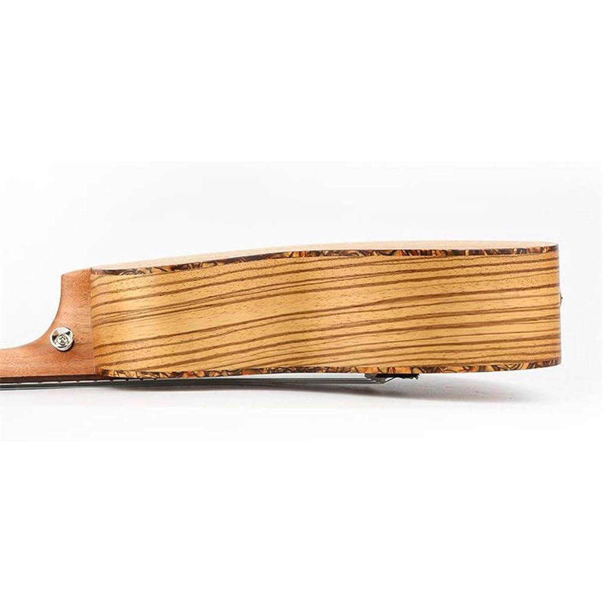 Ukulele Strip Zebrawood 23 Inch Traditional Concert Ukulele Hawaii Kids Small Guitar with Gig Bag Suitable for Music Lovers (Color: Wood, Size: 23 inches)