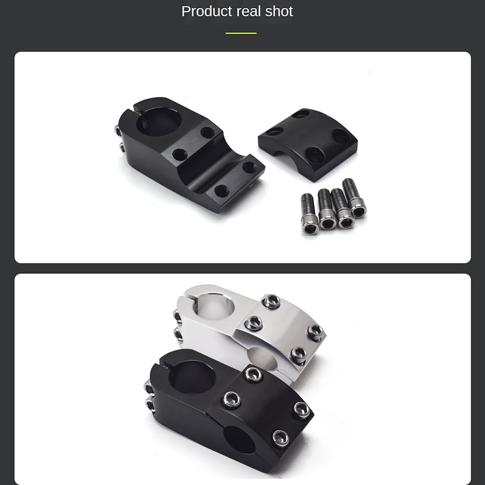 Mulanimo Bicycle Stem 28.6mm 22.2mm Handlebar Stem Bicycle Handle Up Aluminum Alloy Ahead Stem Handlebar Short Stem Compatible with Road Bikes and Cross Bikes