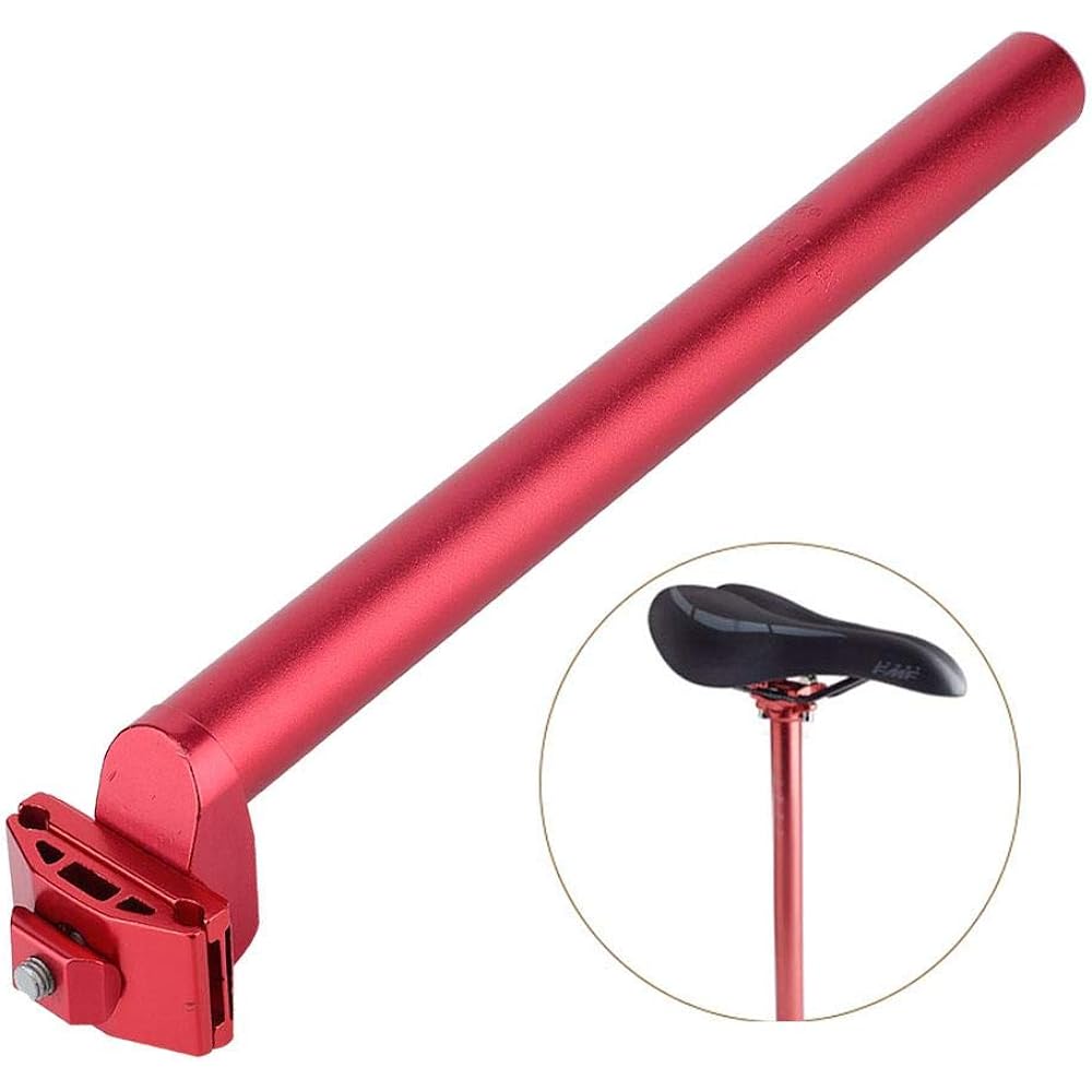 Bicycle Seatpost 25 4 * 300mm Easy to Install Easy to Install Comfortable Cycling Experience Road Bike Mountain Bike Seatpost Shockproof Red