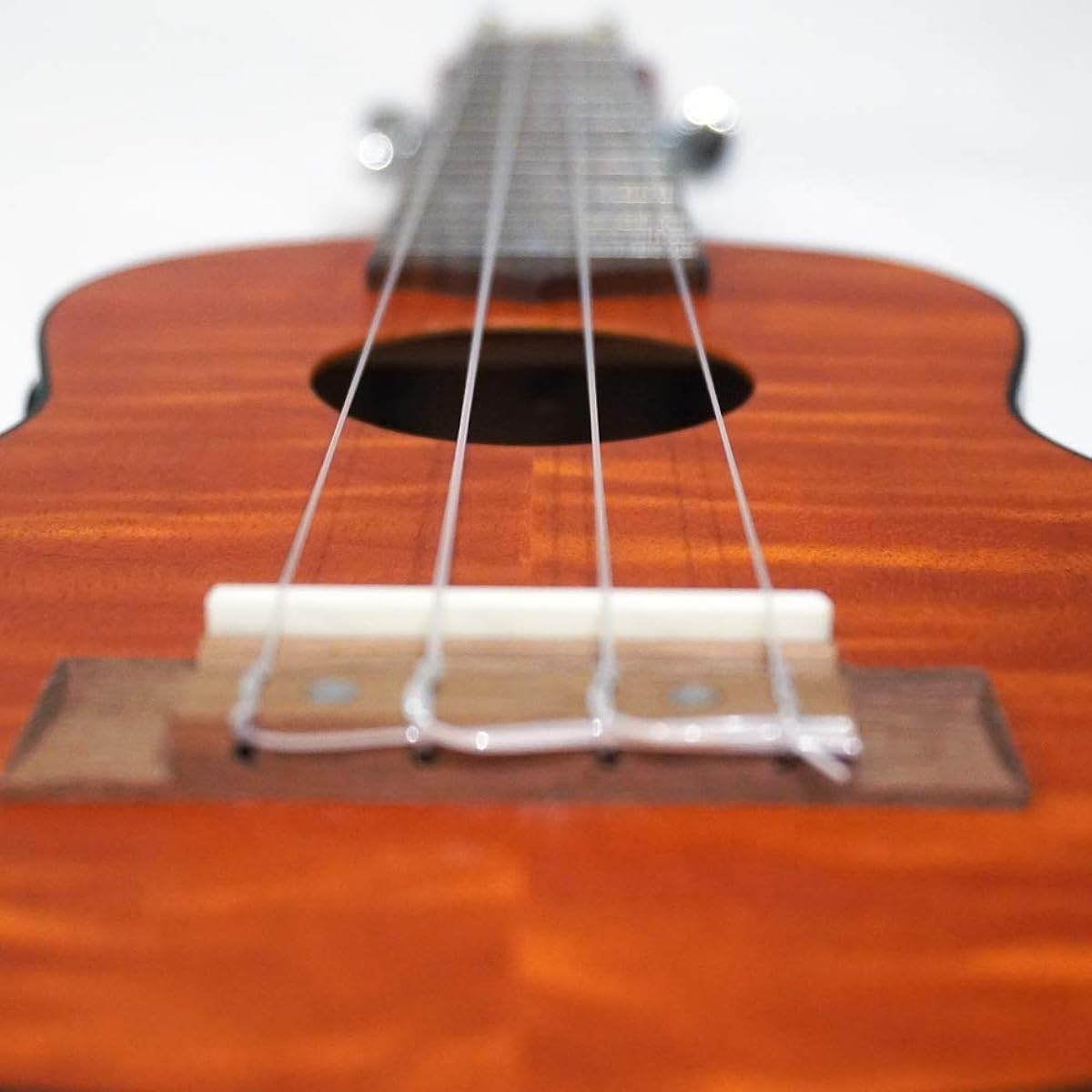 Bamboo Ukulele Preamp with Tuner, Electric Ukulele, Soprano Size, Mahogany Wood, Gear Peg Specifications, Exotic Mahogany BU-21EXQ (Built-in Tuner, Soft Case Included) [Domestic Genuine Product]