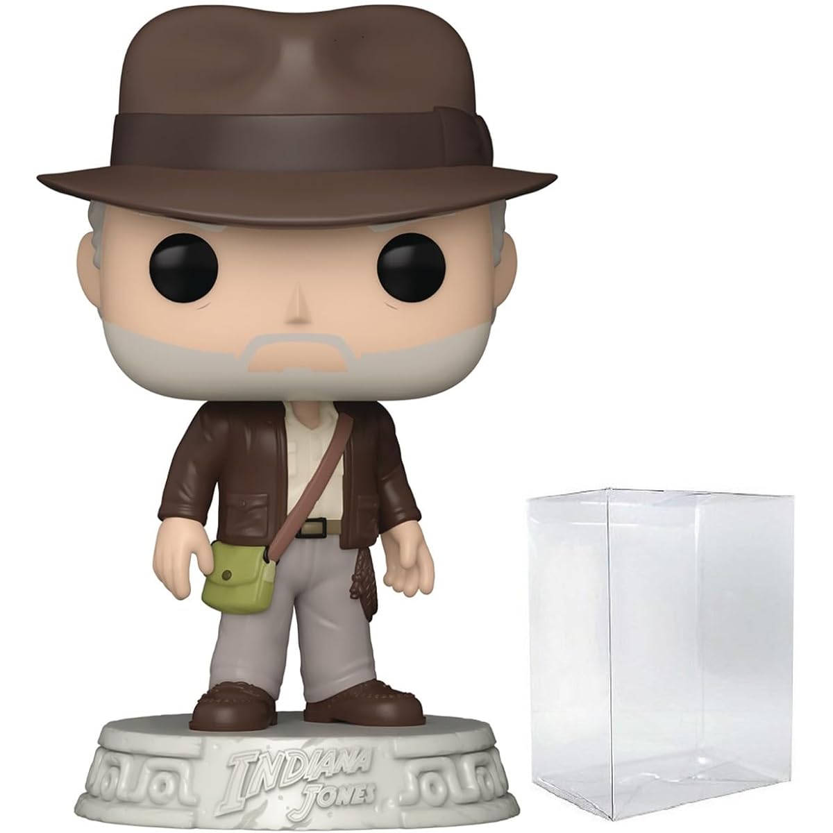 POP Indiana Jones and The Dial of Destiny - Indiana Jones Funko Vinyl Figure (with Compatible Box Protector Case) Multicolor 3.75"