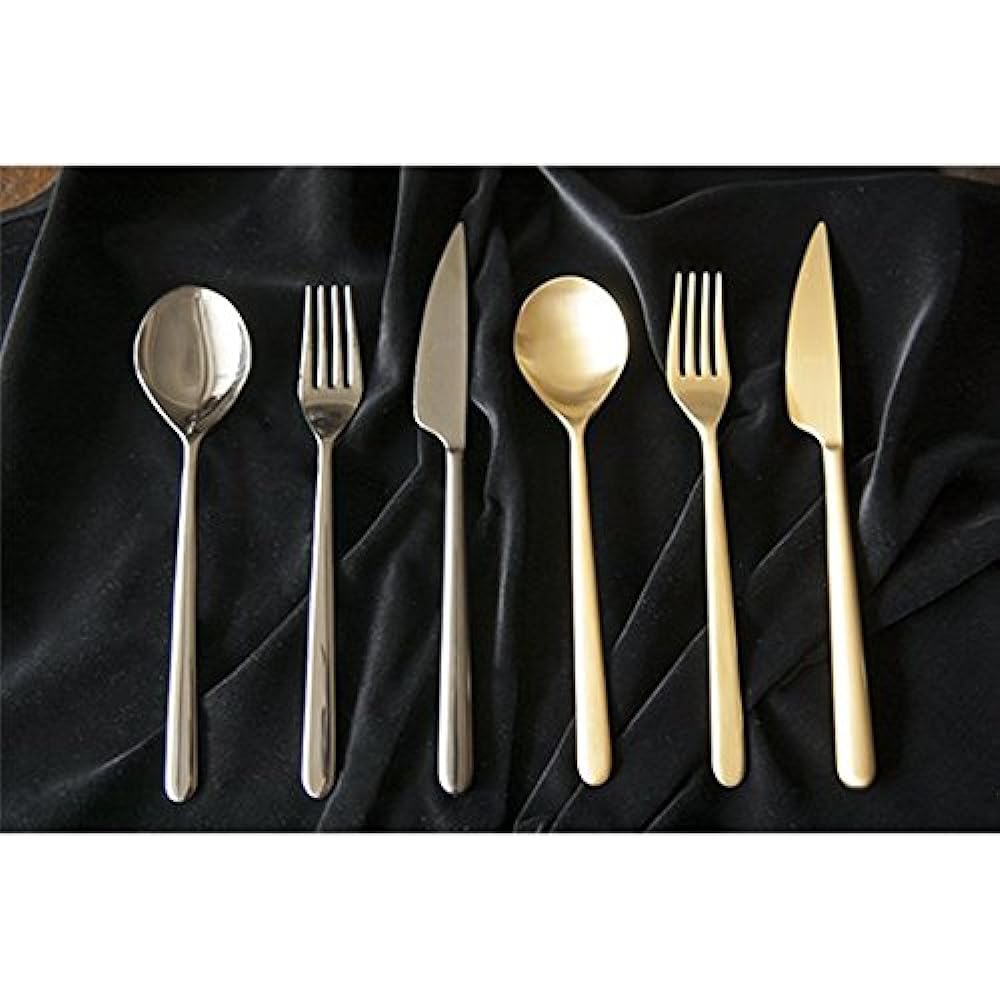 MEPRA Luxury Titanium Finish/Cutlery Set (Oronero) / Made in Italy
