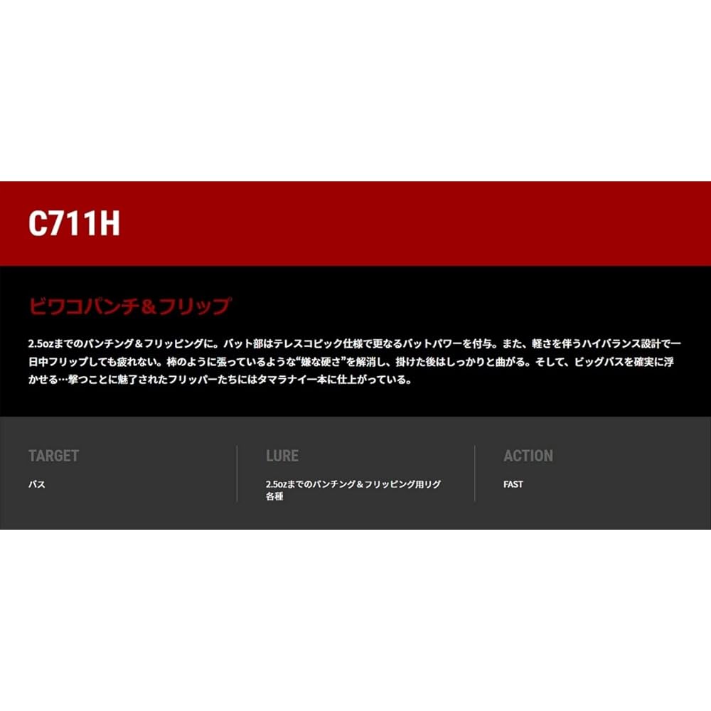 Tailwalk Rod Full Range C711H