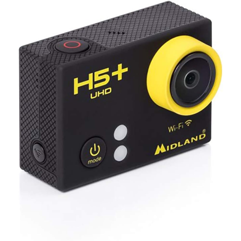 MIDLAND H5+ action camera (parallel import product) waterproof case, various mounts included, compact camera