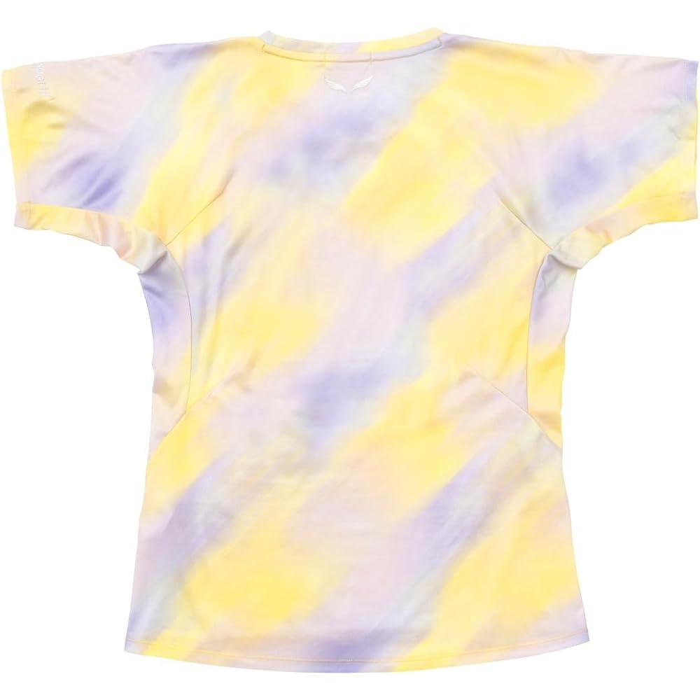 [Le Coq Sportif] Short Sleeve Game Shirt Aile forme Graphic Game Shirt Sweat Absorbent Quick Drying UV CUT (UPF50+) SUNSCREEN Short Sleeve JTA Approved Official All Over Pattern Women's