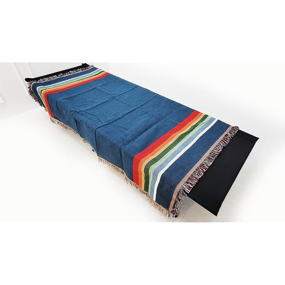 Vanlife Interior Multi Cover Mexican Rug Native Pattern Ortega Pattern Camping Rug Saddle Blanket Sleeping Mat Outdoor Vanlife 130X160cm...