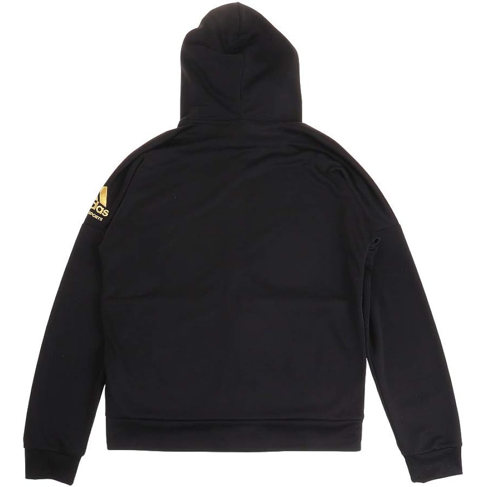 [Adidas Combat Sports] Genuine Adidas Jersey Tracksuit Setup Top and Bottom Set TR-73 Men's Unisex (Black/Gold,XL)