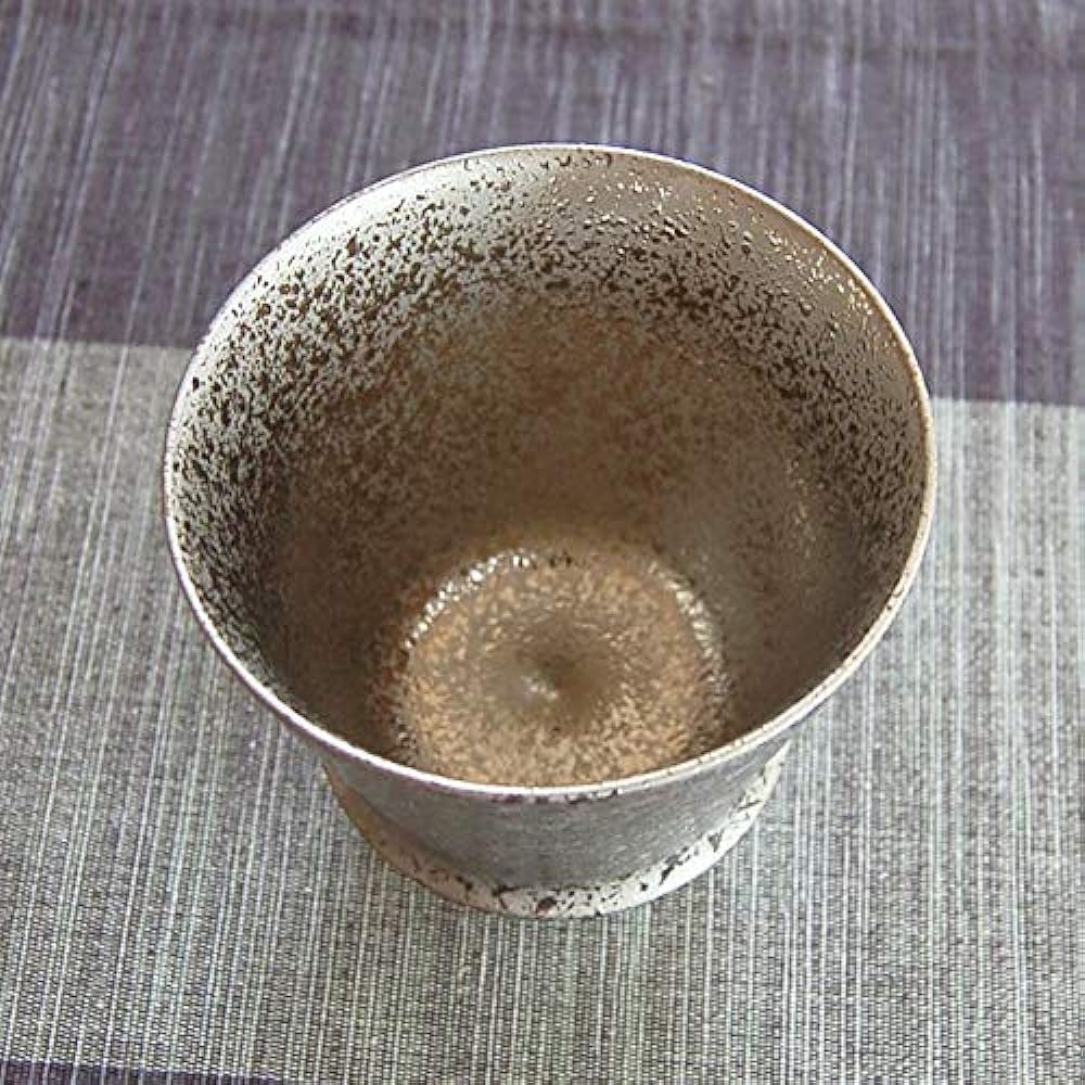 Retirement Celebration Present, Shochu Glass, Retirement Gift with Gratitude, Silver Color, Arita Ware, Made in Japan, For Gifts