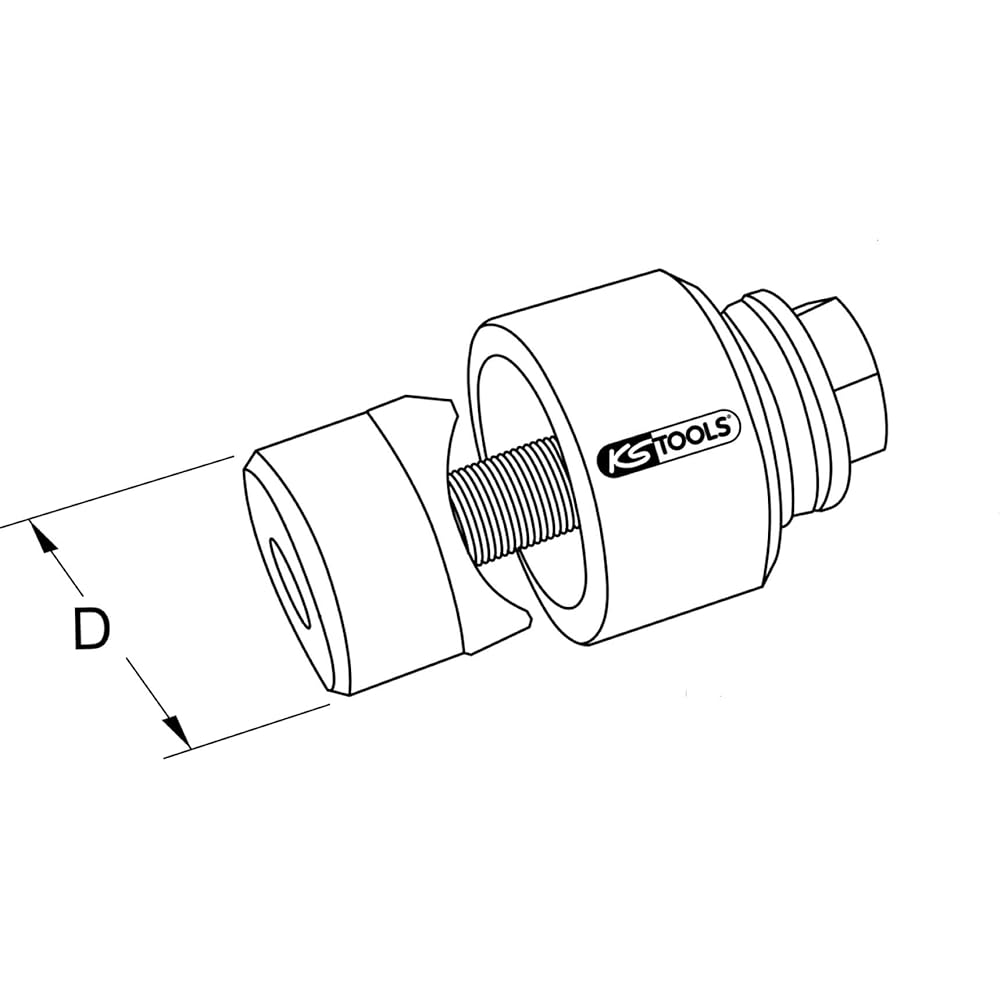 KS TOOLS Screw hole punch 25.4mm 129.0025