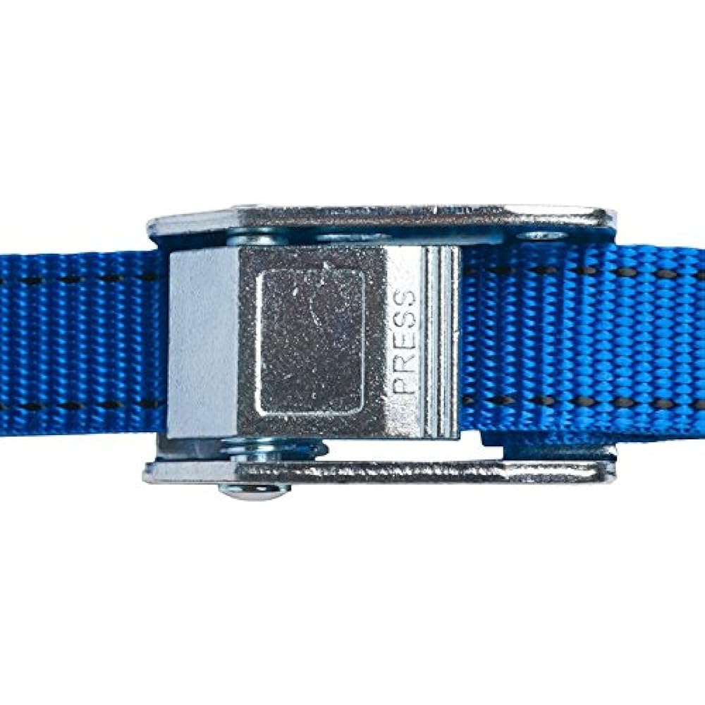 25mm width cam buckle belt endless 1.0m blue set of 10