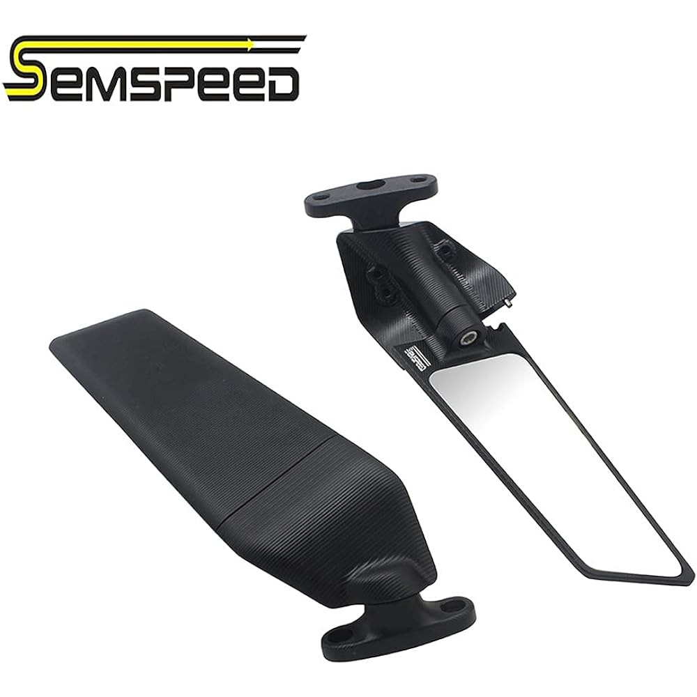 Semspeed Motorcycle Mirror Motorcycle Rearview Mirror KAWA-SAKI ZX-10R 2009-2021 KAWASAKI ZX-6R 2009-2021 (Mirror)
