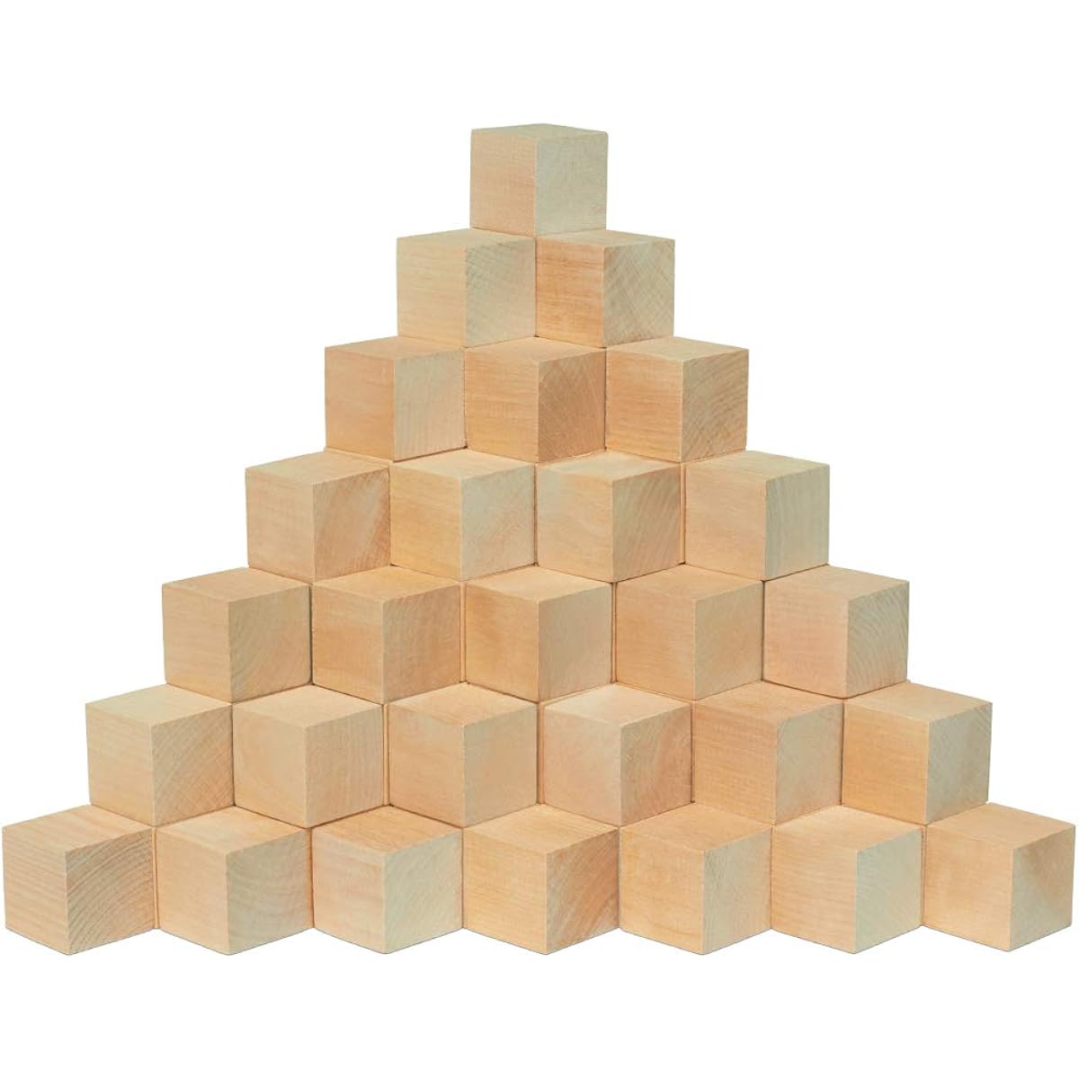 Wooden Cubes - 1.5 Inch - Baby Wood Square Blocks - For Puzzle Making, Crafts, And DIY Projects -24 Pieces by Woodpecker Crafts by Woodpeckers