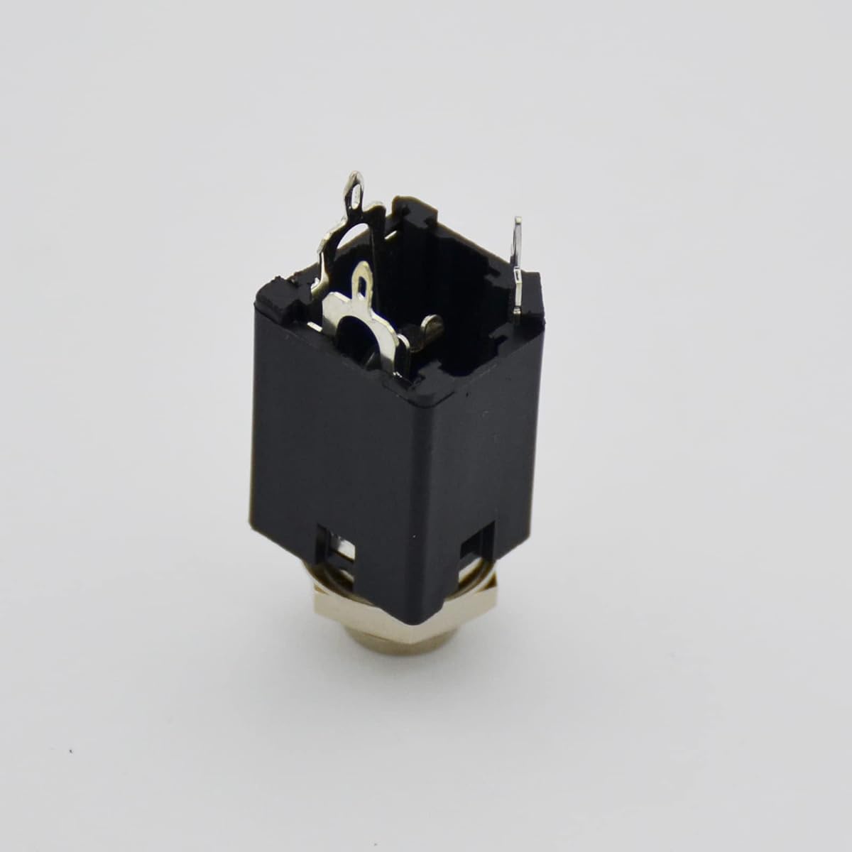 Czyuntuo Audio 1/4" Jack Female 6.35mm TRS Stereo Panel Mount Socket Guitar Input Jack Patch Cable Microphone Connector Adapter No On/Off Type 10 Pack