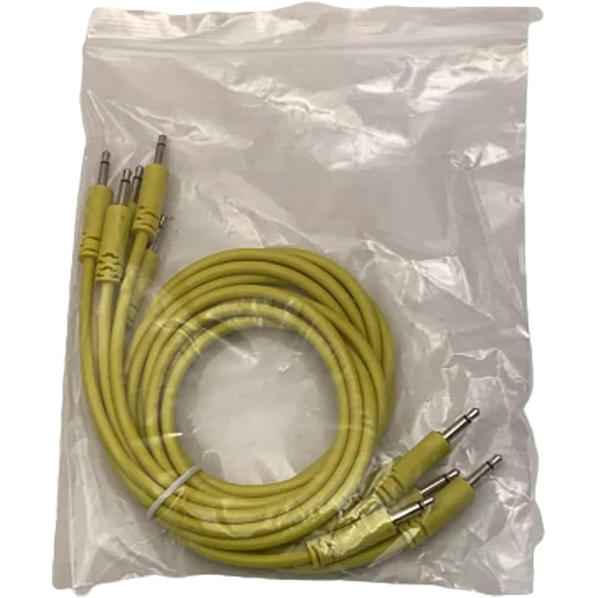Luigi's Modular Supply Spaghetti Urarack Patch Cables - Yellow Cables 5 Pack 36" (90cm)