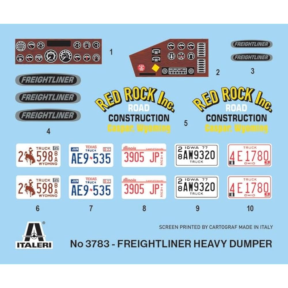 Italeri 3783 1/24 Freightliner Heavy Dumper Truck