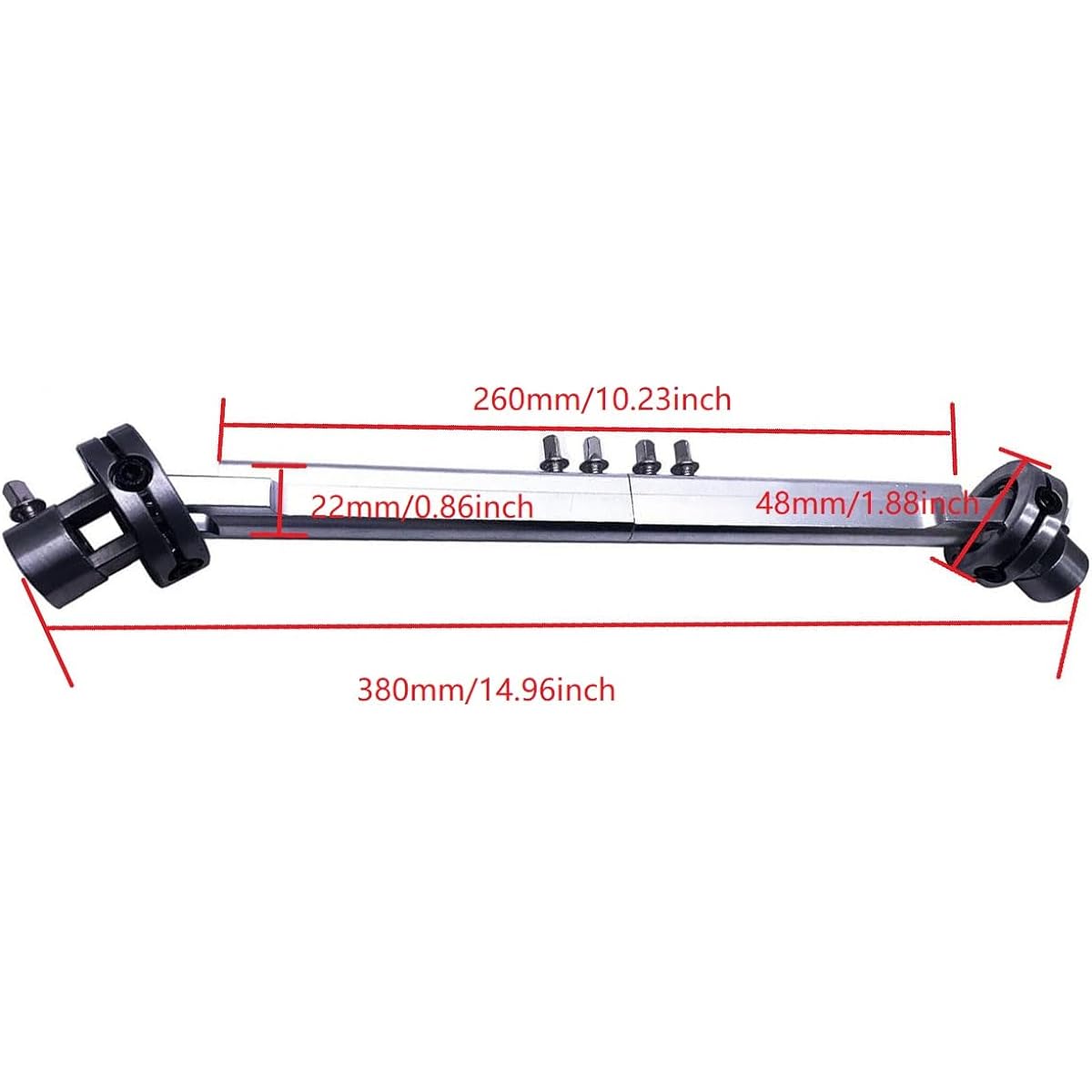 TUOREN Kick Drum Pedal O Drive Shaft Steel Bass Drum Pedal Linkage Connector Arm Drum Kit Percussion Instrument Parts