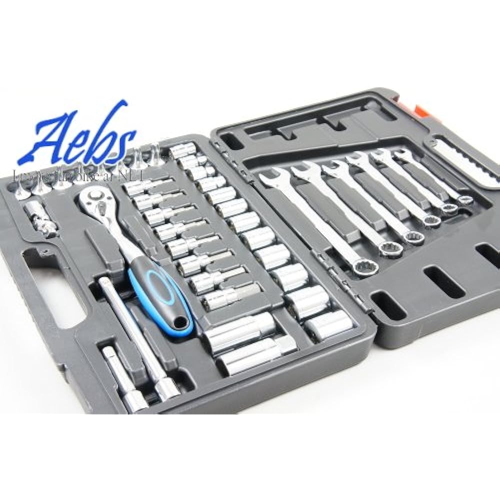 [Aebs] Foreign car tools, inch size, garage tool set, 40 PCS of satisfaction [6-month warranty for peace of mind] [aiNET] 23787