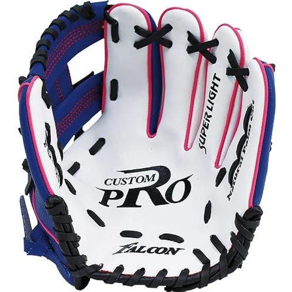 Sakurai Boeki FALCON Softball Gloves for Boys All Round White x Blue FG-257